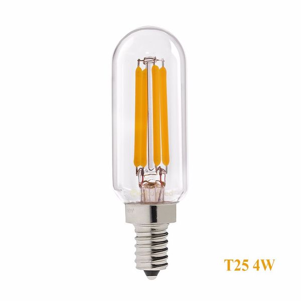 

dimmable led t25 трубчатые нити лампы 4w ретро люстры e12 e14 основание лампы