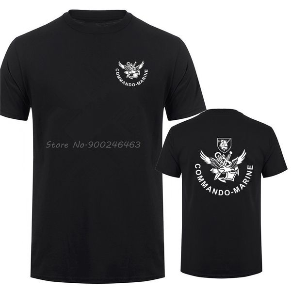 

французский спецназ вмс боевой пловец frogmen commando marine t shirt men тис футболки топы с коротким рукавом
