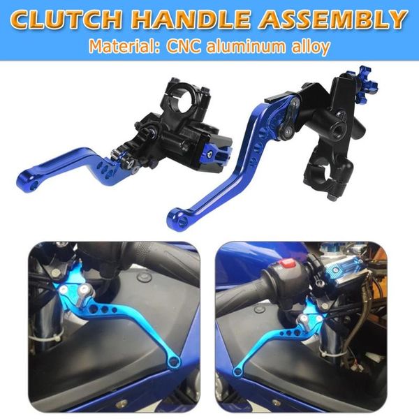 

2pcs adjustable motorbike hydraulic cylinder brake clutch pump levers universal safe driving with self-contained switch-off
