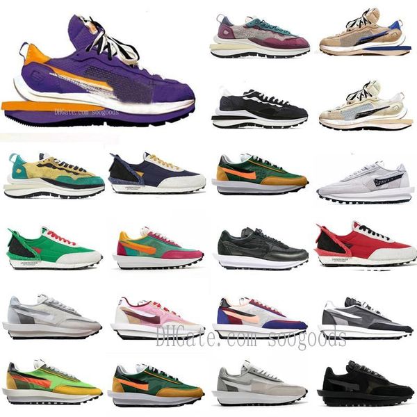 

new saca x nylon purple pegasus ld waffle ldv chunky dunky nyc dio women mens shoes sacai undercover daybreak blazer trainers sneakers z7yy#, Black