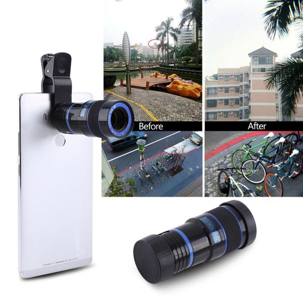 

cgjxsuniversal 8x zoom mobile phone telescope lens clip -on for iphone samsung xiaomi pad htc smart phones