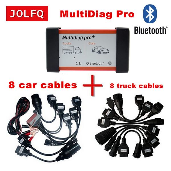 

tcs tcs pro multidiag pro+ 2020.r3 bluetooth diagnostic scanner tool with keygen+ 16 car/truck extension cables for plus