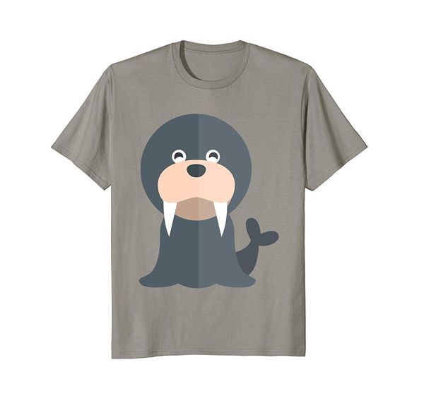 

cute walrus funny animal men brand famous clothing men t-shirts cotton plus size make your own shirt
