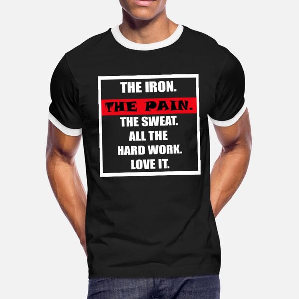 

fitness motivation quote t shirt men customize short sleeve s-xxxl male crazy new fashion summer style family shirt, White;black