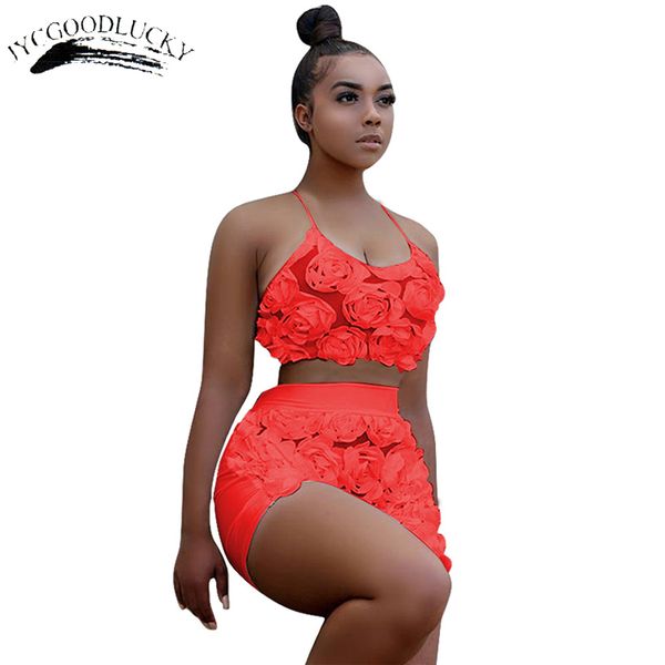 

two piece set 2020 new halter beach 2 piece set women crop and shorts sets for women clothing summer female suits, White