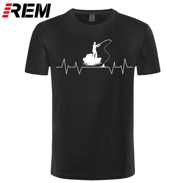 

одежда смешные рыбалка рубашки для мужчин рыбалка heartbeat t shirt