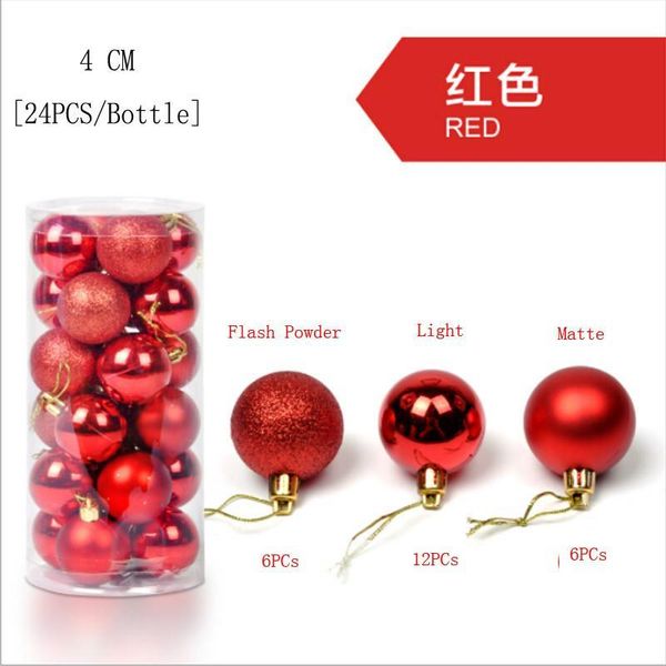 

шары 24pcs висячей блесны блеск xm пром декор рождество главного украшение дерево garden2010 nxfic