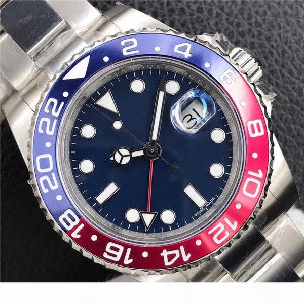 

classic blue black luxury watch automatic movement mens watches designer wristwatches montre de luxe 316 stainless steel, Slivery;brown