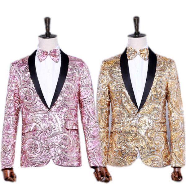 

bo 2020 golden bright costumes blazer dancing party singer host dress jacket, White;black