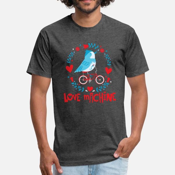 

cute love machine bird t shirt men custom short sleeve s-xxxl clothes crazy fashion spring autumn novelty shirt