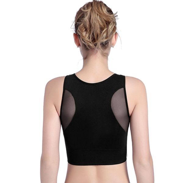 

2020 new women sport bra mesh yoga bra shakeproof quick dry fitness underwear padded gym wirepush up running vest, White;black