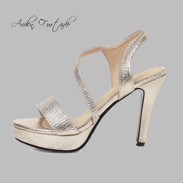 

summer fashion women's shoes buckle elegant pure color waterproof sandals black classics narrow band party shoes big size 43