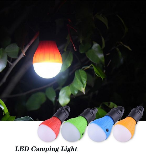 

led camping light mini portable lighting lantern tent bulb for hiking fishing emergency lights waterproof hanging hook dhl