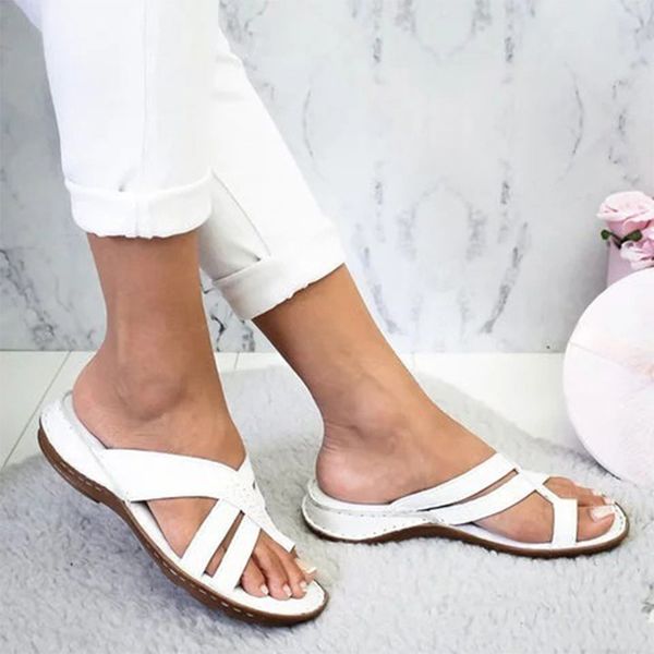 

women summer shoes flat slippers solid color slides comfort casual solid slippers flip flop plus size platform slides, Black