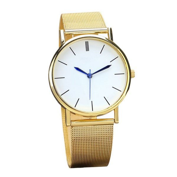 

fashion quartz watch women mesh stainless steel women watches relogio feminino men watchs gold silver, Slivery;brown
