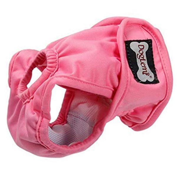 

dog apparel pink washable female diapers reusable puppy leakproof physiological nappies pant for dogs