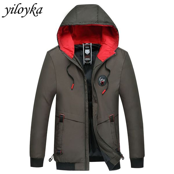 

men's down & parkas waterproof parka winter jacket men warm windproof casual outerwear padded cotton coat big pockets high quality, Black