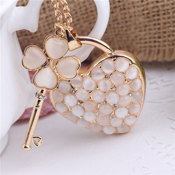

crystal rhinestone alloy keychain for women handbag lovely heart shaped rhinestone key ring car key holder chaveiro, Silver