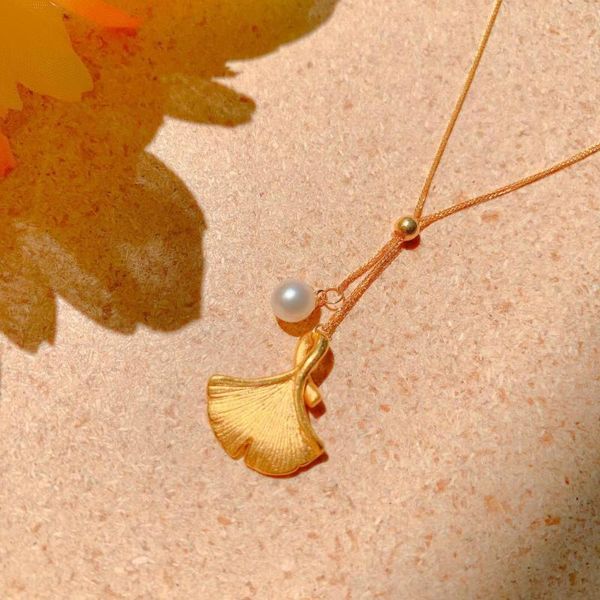 

madalena sarara 7-8mm freshwater pearl pendant necklace pearl jewelry 24k gold women necklace, Silver