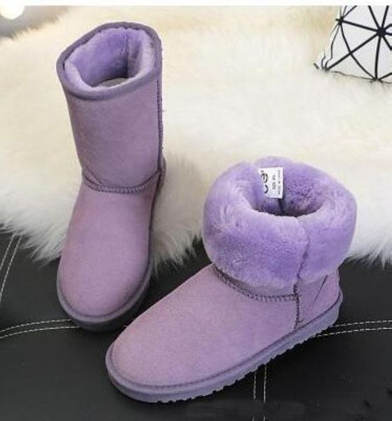 

2020 new women's classic half boot womens boots boot snow boots winter boots leather boot shoes us size 5--13 u77, Black