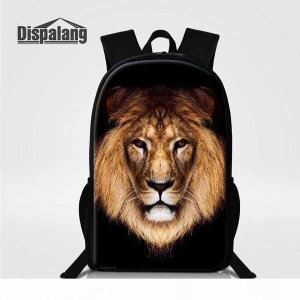 

3d printing lion animal backpack for men children school bag backpack man busniess daypack brand bagpack male knapsack cool bookbag rucksack