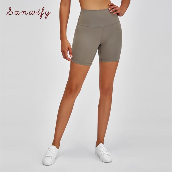 

yoga outfits physical high waisted workout shorts women super athletic soft fitness biker, White;red