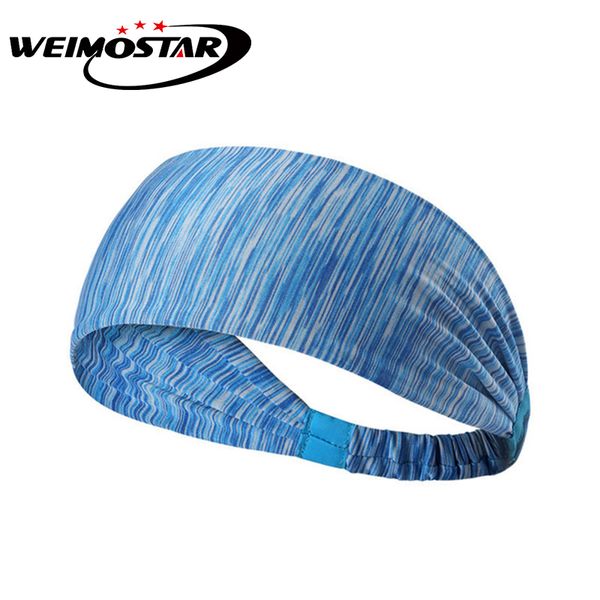 

weimostar men/women fitness outdoor sports running cycling anti-sweat breathable headband cycling hawkers headdress headwear, Black