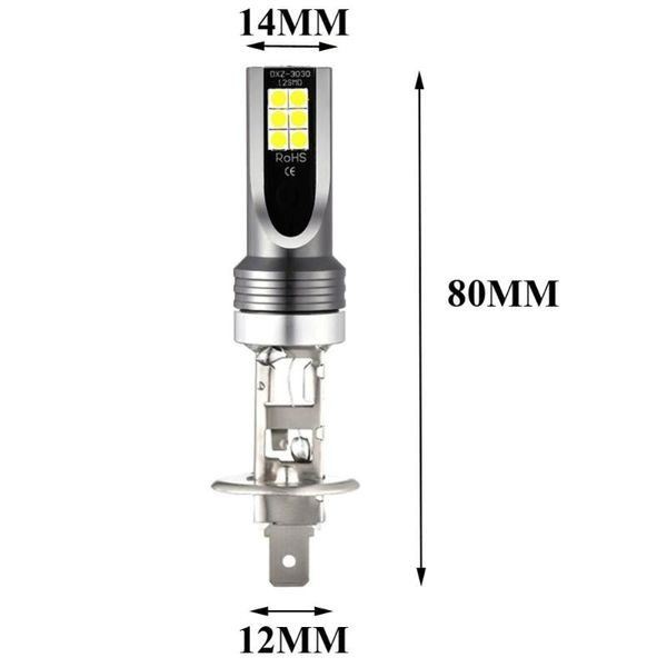 

2020 selling 100w 14000lm high power bulb 6000k white light h1 led fog light headlight kit