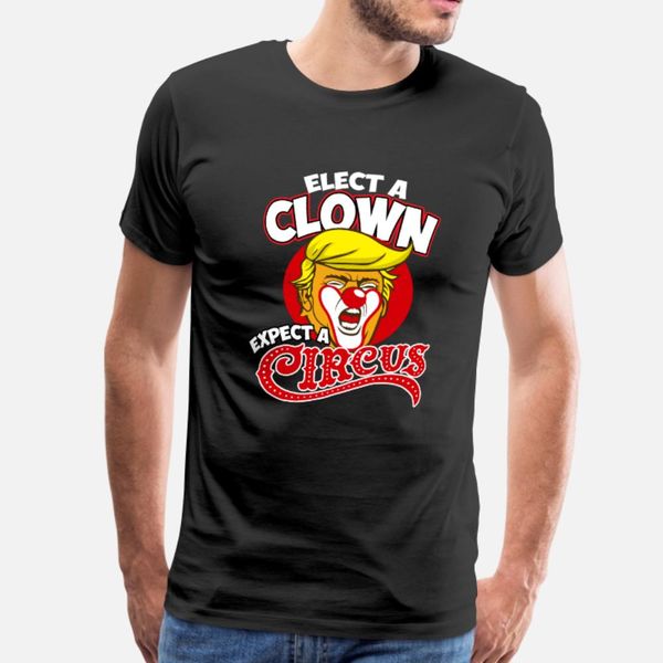 

funny anti donald trump impeachment clown mueller t shirt men custom tee shirt o-neck slim interesting basic spring autumn leisure shirt