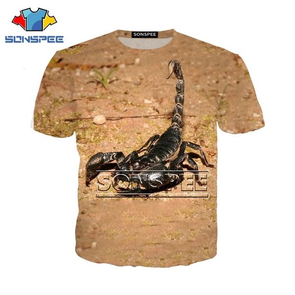 

insect scorpion toxin 3d print shirts humor graphic anime men clothing