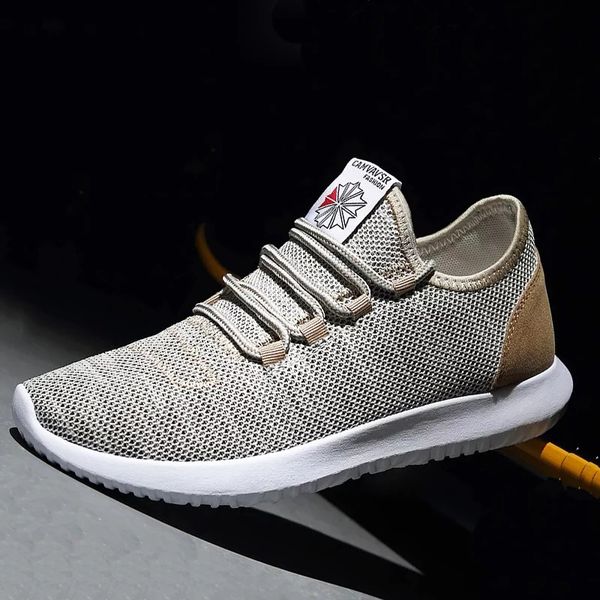 

2020 new summer men's casual shoes large size sneakers outdoor sports shoes fashion 47 light comfortable breathable mesh beach, Black