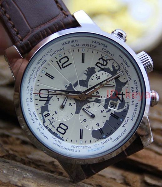 

designer stainless steel automatic movement watch males leather big dial sports watches mechanical self wind mens wristwatches, Slivery;brown