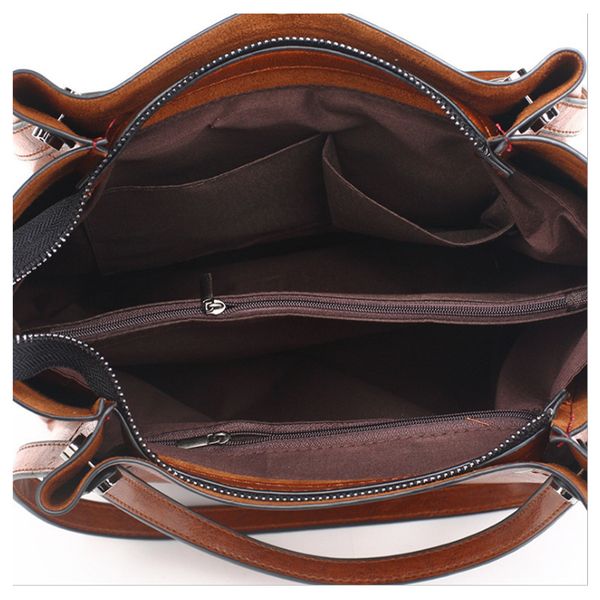 

pu масло воск кожа сумочка 2020 новая мода big bag корейский стиль сумка сумка женская factory direct