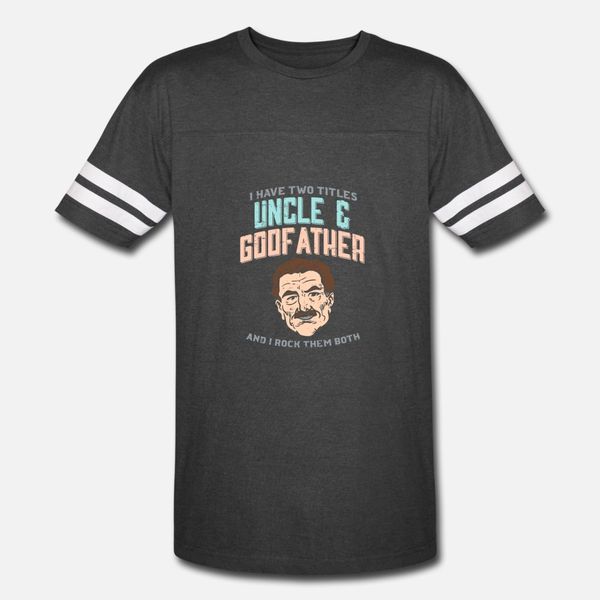 

i have two titles uncle and godfather gift t shirt men design cotton o neck original loose fashion summer style pattern shirt