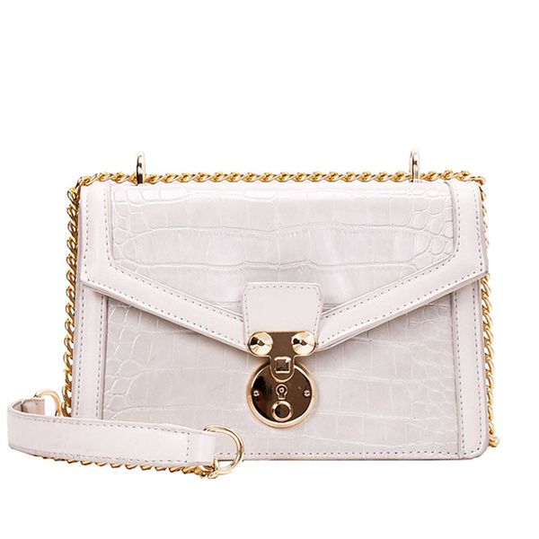 

crocodile pattern crossbody bags for women 2020 lady chain design fashion small pu leather shoulder bag female lock handbags