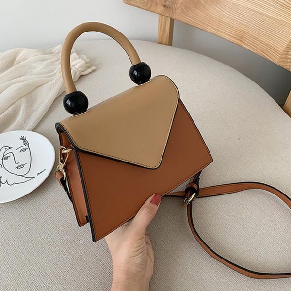 

niche bag women's bag new fashion hit color portable small square korean version of the wild shoulder