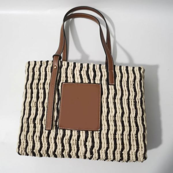 

new style straw woven shoulder bags vegetable basket bag messenger bag women handbag