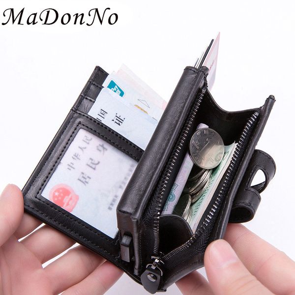

rfid cad holder men wallet vintage leather short wallets money bag male purse coin pocket magic up vallet walet dropshipping, Red;black