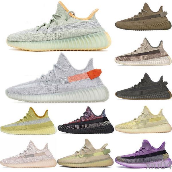 

us13 kanye sneakers zyon linen grey gum yeshaya reflective desert sage tail light cinder yecheil black static men xiu04