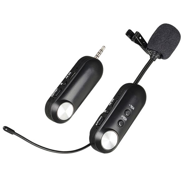 

microphones wireless microphone clip-on collar tie mobile cell phone mic for camera recording