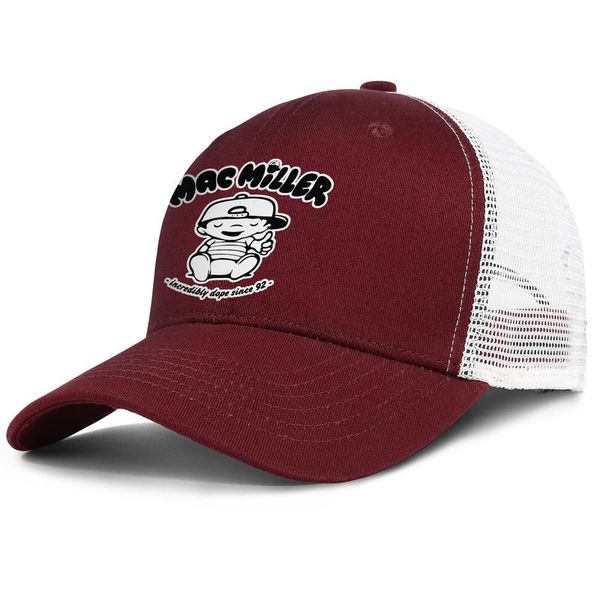 

дети mac miller логотип регулируемое trucker cap моды бейсбол hat vintage папа шаровые caps мужчины женщины мельника закачано миллер самый d, Blue;gray