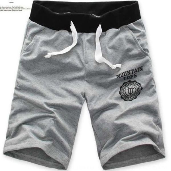 

19 new sports men's casual men's cropped beach trendy loose large size cropped pants and shorts beach pants shortstrendy shorts iy, Blue