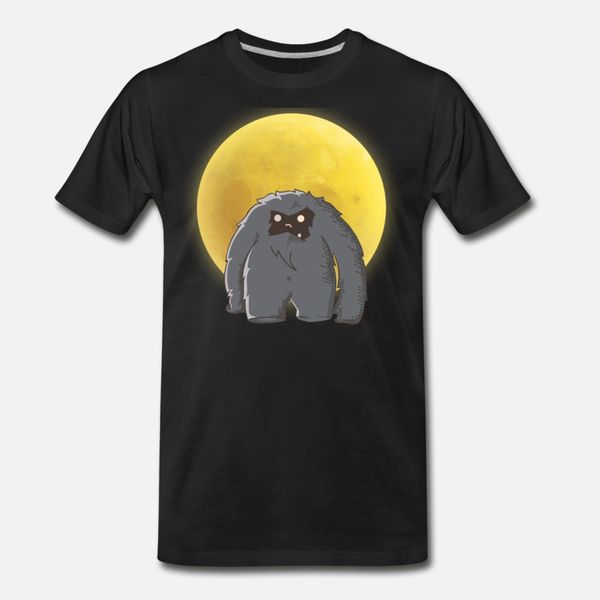 

bigfoot moon sasquatch t shirt men personalized 100% cotton o neck outfit sunlight building summer standard shirt