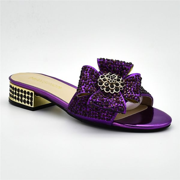 

luxury sandals women low heel shoes for nigerian party african wedding slip on shoes for women square toe, Black