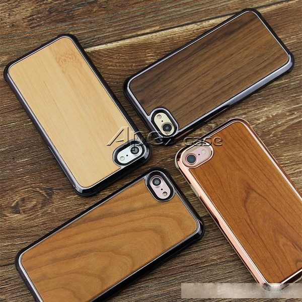 

prermium quality real wood phone case for iphone x, iphone 8, 7 samsung s9 plus nature carved wooden bamboo wood slim design