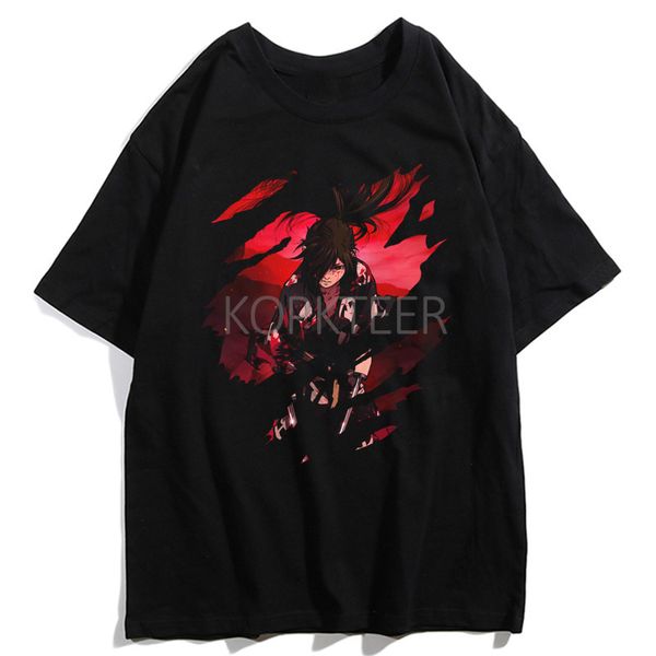 

аниме dororo hyakkimaru мужчины t-shirt мода короткими рукавами мягкий хлопок футболки harajuku повседневный streetwear tops для мужской оде