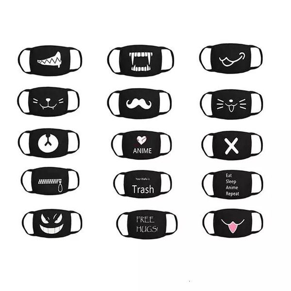

mouth black face mask kawaii dust mask cartoon expression lady men marvel washable fashion mask anime