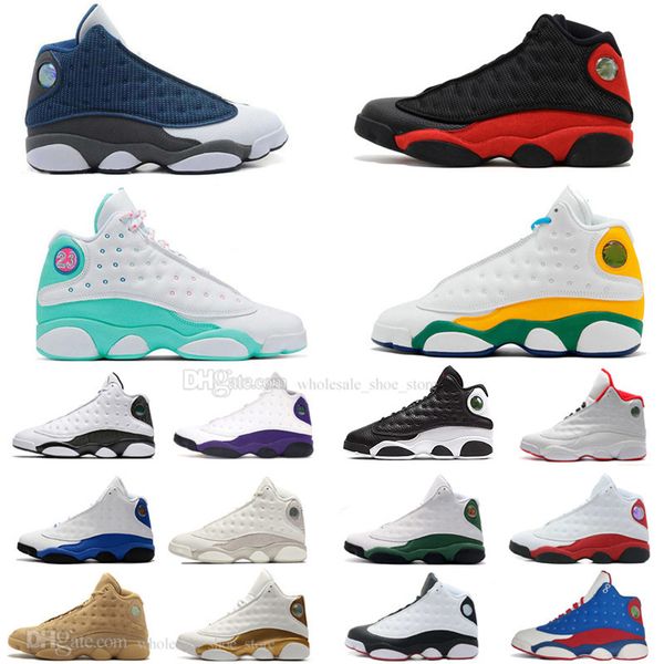 

2020 new 13 13s flints bred cny men basketball shoes hyper royal atmosphere grey court purple aurora green mens sports designer sneakers