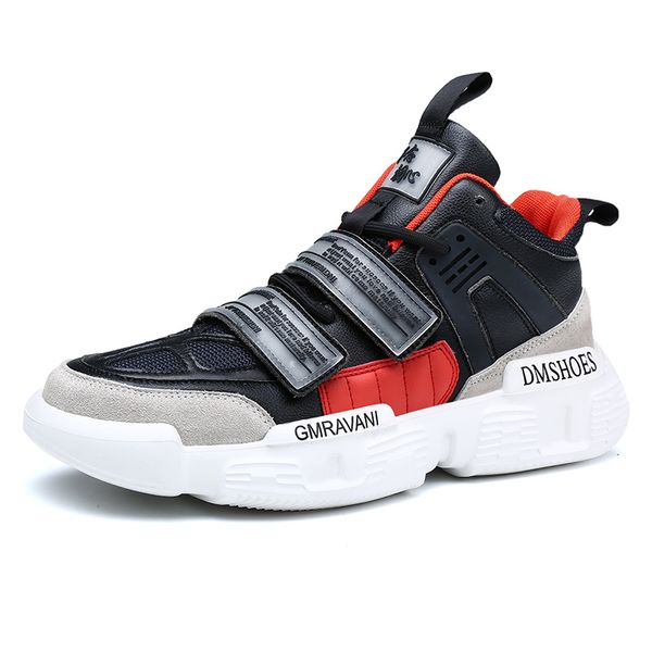 

newbreathablemenrunningshoessneakersoutdoortwostrapsportsneakersmenscushionluxurywalkingshoesathletic, Black