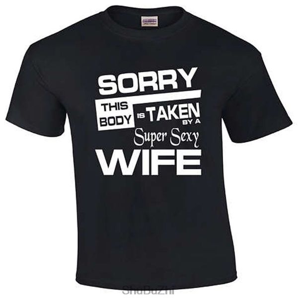 

men cotton summer t shirt taken by a super wife | wife t-shirt fashion style o-neck tshirt homme